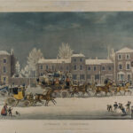 A wintertime scene (painting by George Hunt) - Approach to Christmas