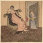 Painting "Mother and Child" by Eunice Pinney (1815)