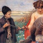Shepard Boy and the Harpy - painting by Jacek Malczewski
