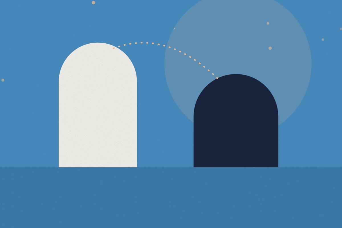 Abstract illustration for the article: How do you stop feeling lonely when you work from home?