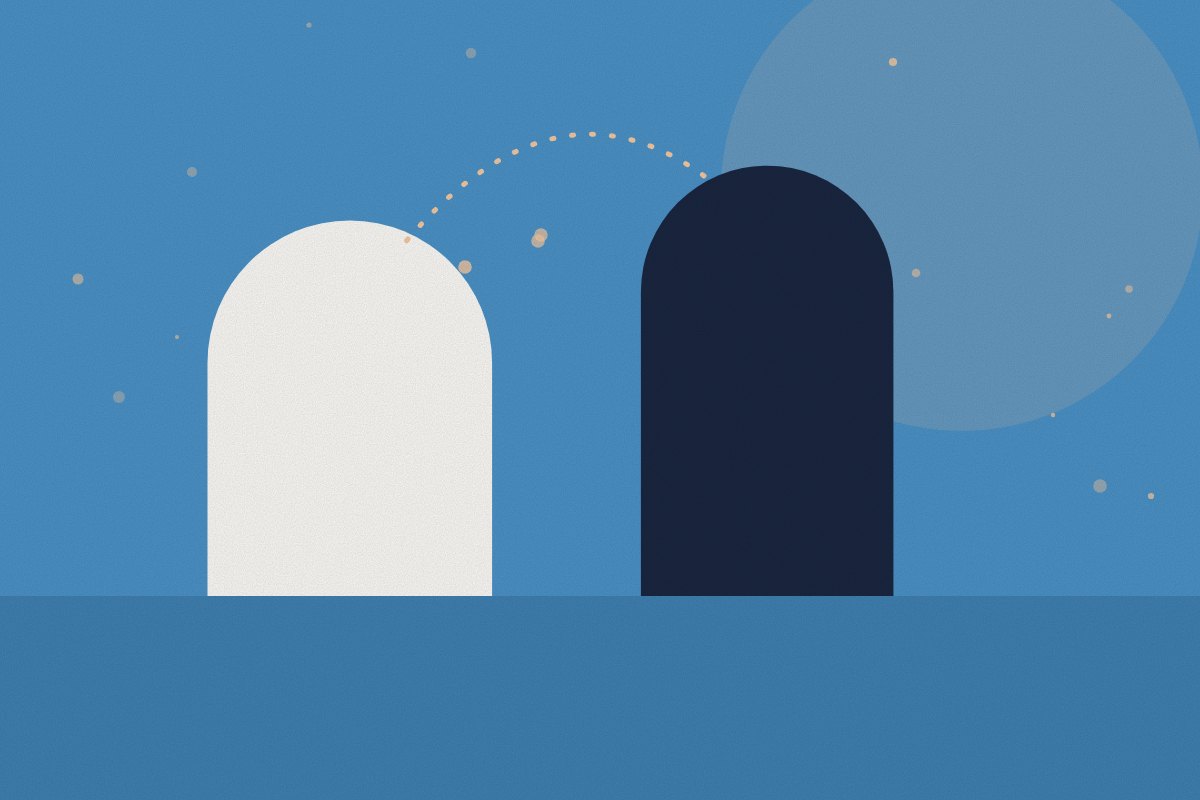Abstract illustration for the article: What do you do when you move to a new city and have no friends?